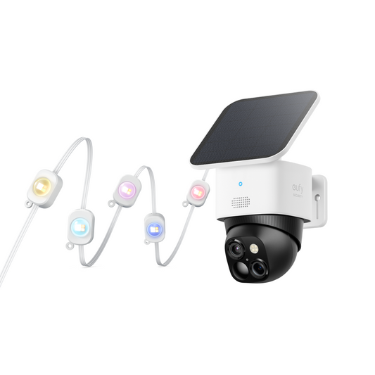 eufy Permanent Outdoor Lights E22 + SoloCam S340 Wireless Outdoor Security Camera